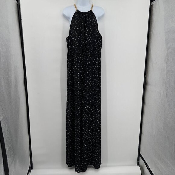 Michael Kors Women's Plus Floral Print Chain- Neck Wide Leg Jumpsuit XXL NWT - Picture 1 of 11